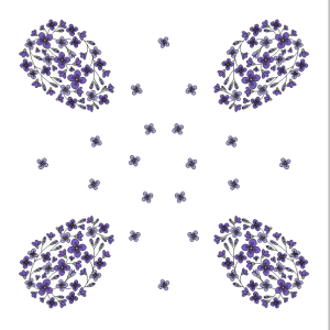 ΣΤΑΜΠΩΤΟ ΚΑΡΕ ΠΑΣΧΑ 100Χ100εκ ΠΕΤΑΛΟΥΔΑΣ